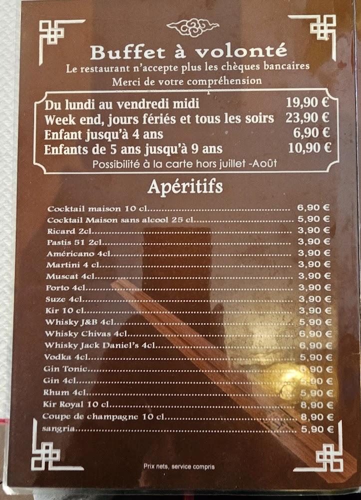 SARL ANGKOR, BUFFET LIBRE - Menu Image 2